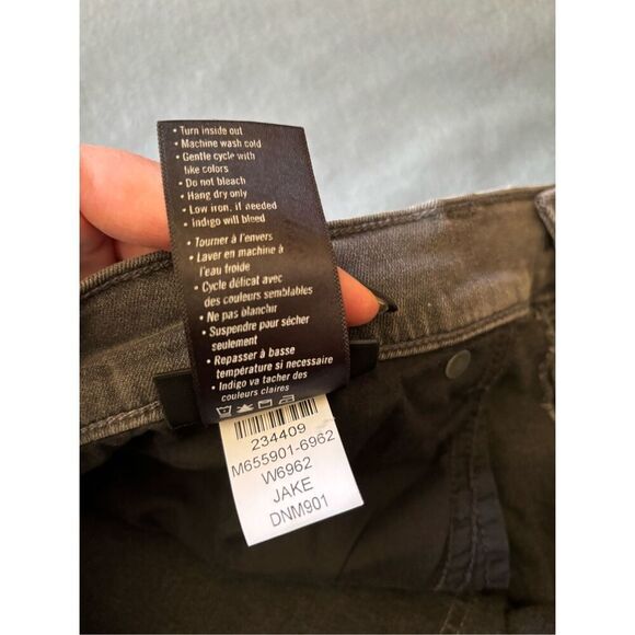 Paige Federal Jake Men's Faded Gray High Rise Slim Straight Jeans Size 38 - Picture 10 of 10